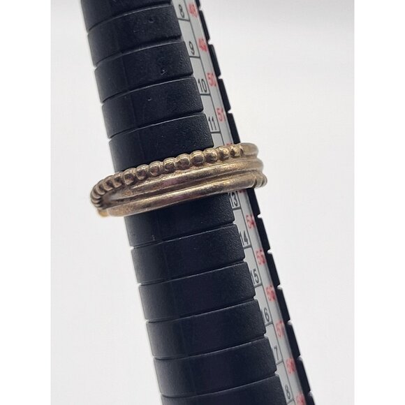 Pandora ALE Rising Star Sterling Silver 925 Diamond 14K Crossover Ring Sz 6.25 - Picture 7 of 10